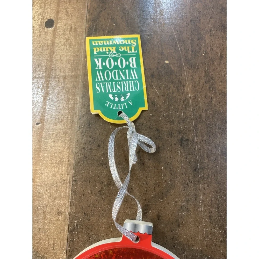 Lot of 3 Vintage Christmas Books 2 Ornaments Window 1996 & 2000 Santa‎ Backpack